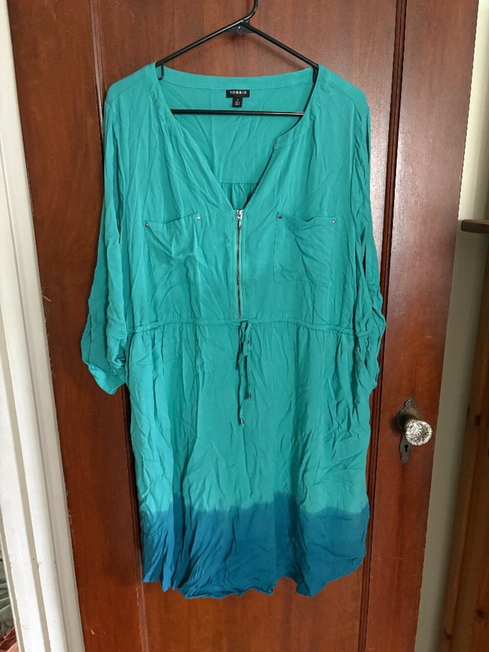 Torrid Teal Ombre Summer Dress (Size 2 - Equivalent to 18/20)